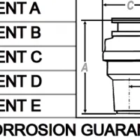 WasteMaid Elite 1980 AS Deluxe Model Waste Disposal Unit With Air Switch Dimensions