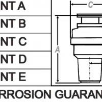 WasteMaid Elite 1985-BF Batch Feed Waste Disposal Unit Dimensions