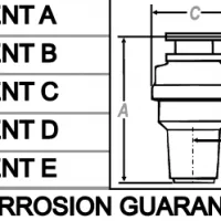WasteMaid Elite 2080 AS Premium Edition Waste Disposal Unit Inc Air Switch Dimensions